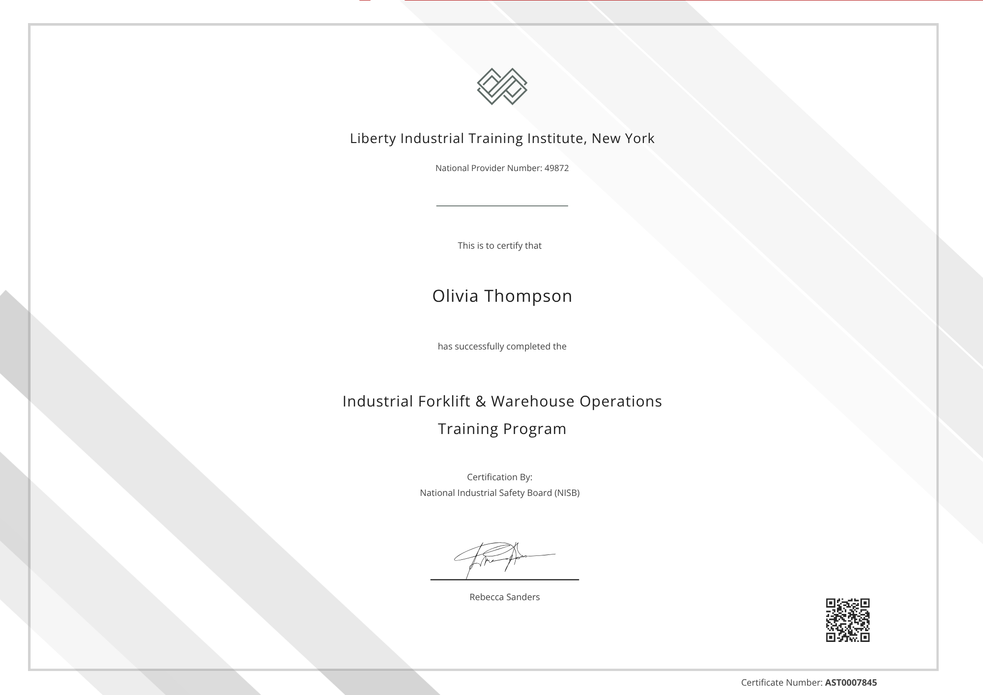 Forklift Training Program Template with Sleek Gray Design
